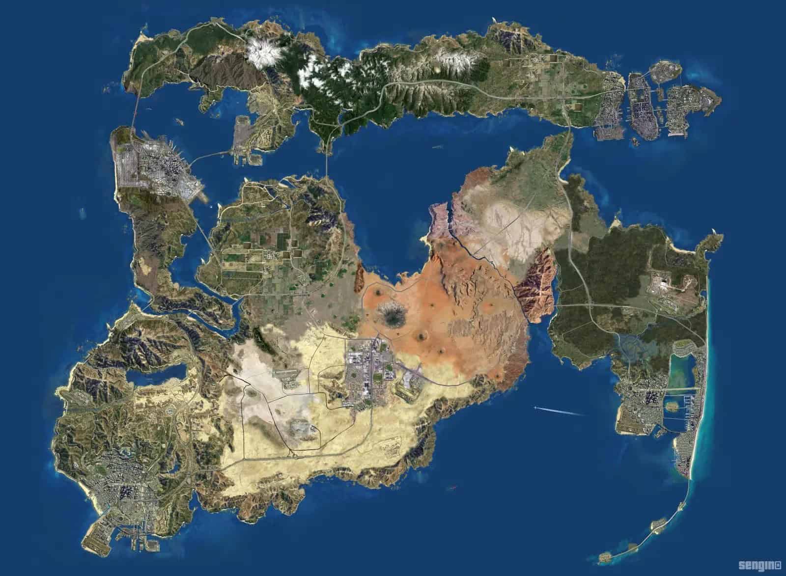 GTA VI Map Concepts: A Unified World of All Iconic Locations?